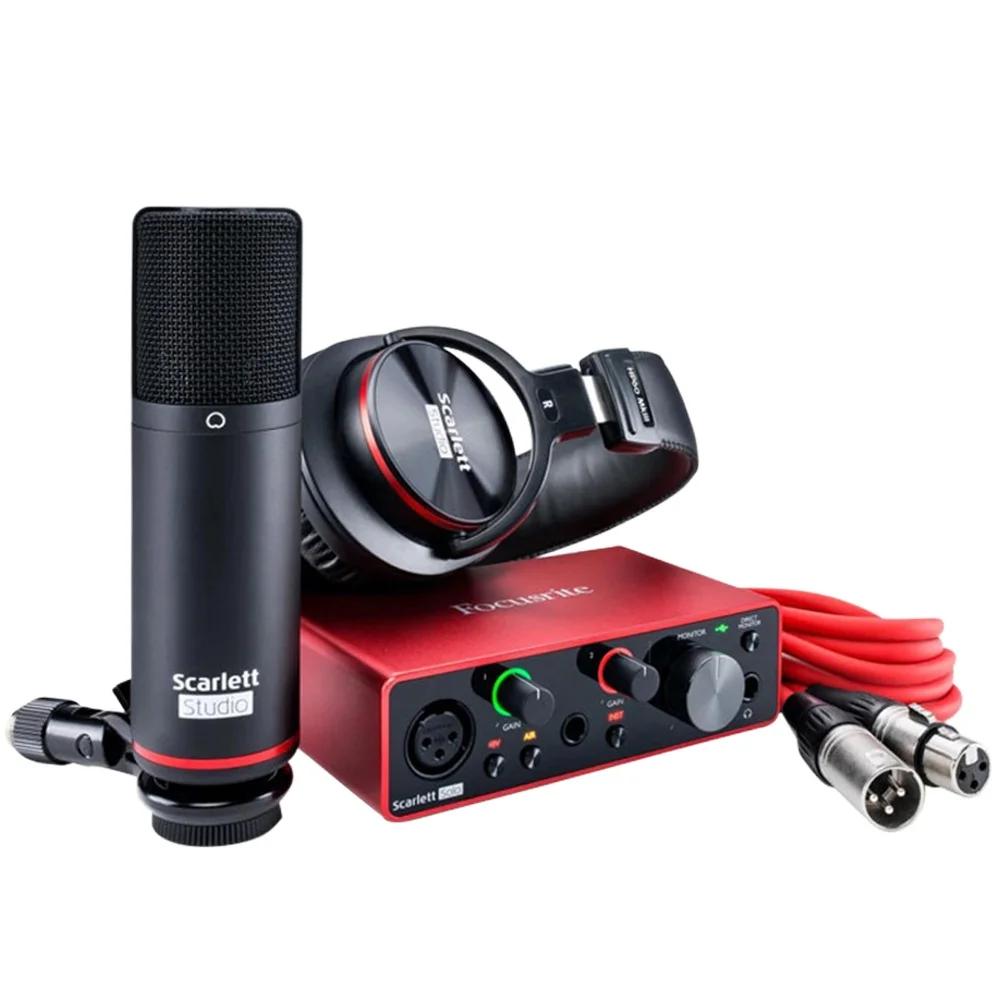 Professional Scarlett Solo Studio 3rd Gen Recording Sound Card Set 2 Input/2 Out Usb Audio Interface With Condenser Mic
Professional Scarlett Solo Studio 3rd Gen Recording Sound Card Set 2 Input/2 Out Usb Audio Interface With Condenser Mic