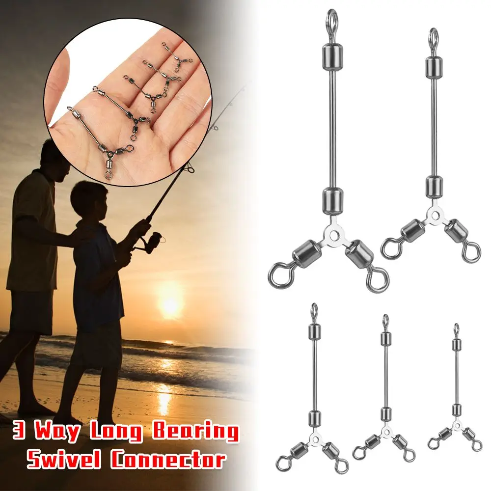 Durable Srolling Splitter Bearing Barrel Three Way Long Bearing Cross Line T-shape Fishing Swivels Fishhook Connector
Durable Srolling Splitter Bearing Barrel Three Way Long Bearing Cross Line T-shape Fishing Swivels Fishhook Connector
