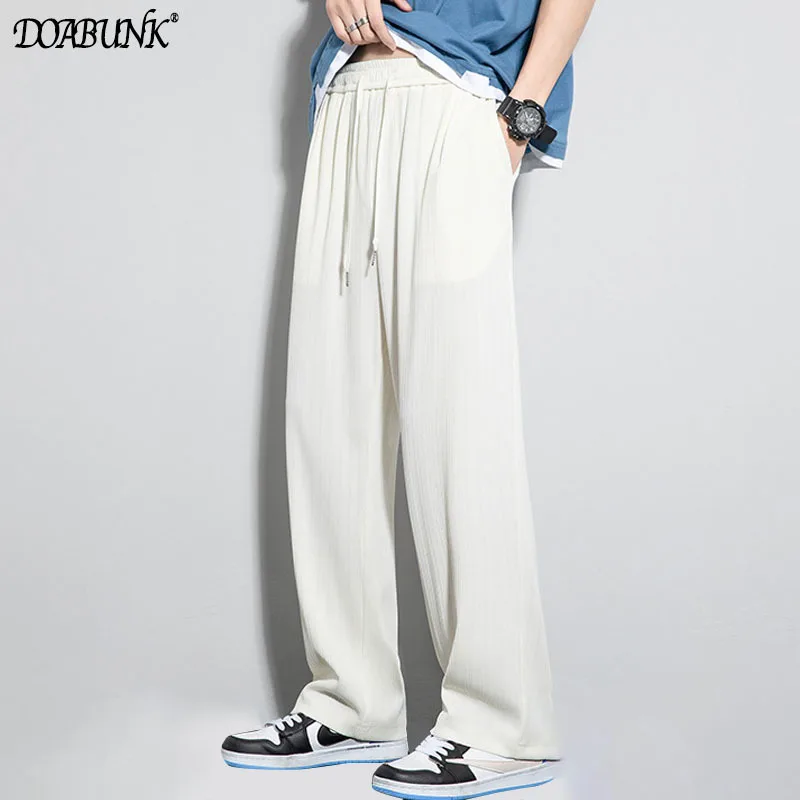 2022 New Men's Casual Loose Wide Leg Pants Male Summer Thin Breathable Trousers Solid Color Tracksuit Streetwear S-3XL
2022 New Men's Casual Loose Wide Leg Pants Male Summer Thin Breathable Trousers Solid Color Tracksuit Streetwear S-3XL