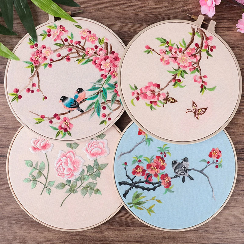 DIY Flower Pattern Printed Embroidery Kit Cross Stitch Bamboo Hoop Needlework Handmade Sewing Art Craft Painting Home Decor
DIY Flower Pattern Printed Embroidery Kit Cross Stitch Bamboo Hoop Needlework Handmade Sewing Art Craft Painting Home Decor