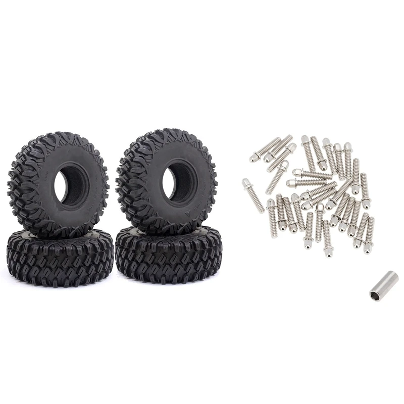 30Pc 1.9 2.2 Wheel Rim Imperial M3 Screw With 4PCS 120MM 1.9 Wheel Tires For 1/10 RC Crawler Axial SCX10 90046 AXI03007
30Pc 1.9 2.2 Wheel Rim Imperial M3 Screw With 4PCS 120MM 1.9 Wheel Tires For 1/10 RC Crawler Axial SCX10 90046 AXI03007