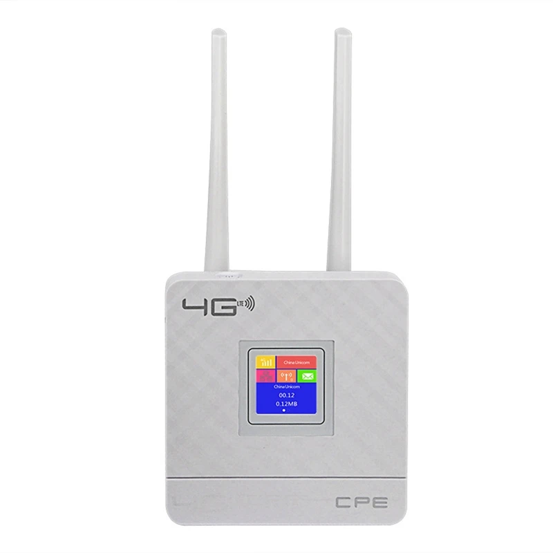 Wi-Fi-модем CPE903 LTE Home с 2 внешними антеннами, беспроводной маршрутизатор CPE с портом RJ45 и слотом для SIM-карты, вилка стандарта США
Wi-Fi-модем CPE903 LTE Home с 2 внешними антеннами, беспроводной маршрутизатор CPE с портом RJ45 и слотом для SIM-карты, вилка стандарта США