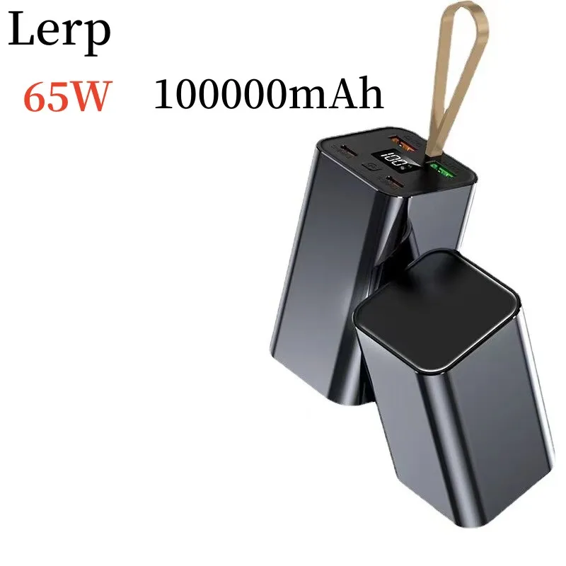 LERP Fast Charging Power Pack, 65W Laptop Charger, 100000mAh, Aluminum Alloy, DC Port, Mobile Power Supply
LERP Fast Charging Power Pack, 65W Laptop Charger, 100000mAh, Aluminum Alloy, DC Port, Mobile Power Supply