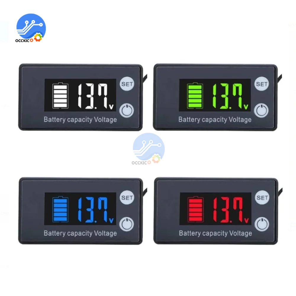 Battery Capacity Tester Level Indicator DC 7-70V Voltage Meter Li-ion Lead-acid LiFePO4 Digital Voltmeter For Car Motorcycle
Battery Capacity Tester Level Indicator DC 7-70V Voltage Meter Li-ion Lead-acid LiFePO4 Digital Voltmeter For Car Motorcycle