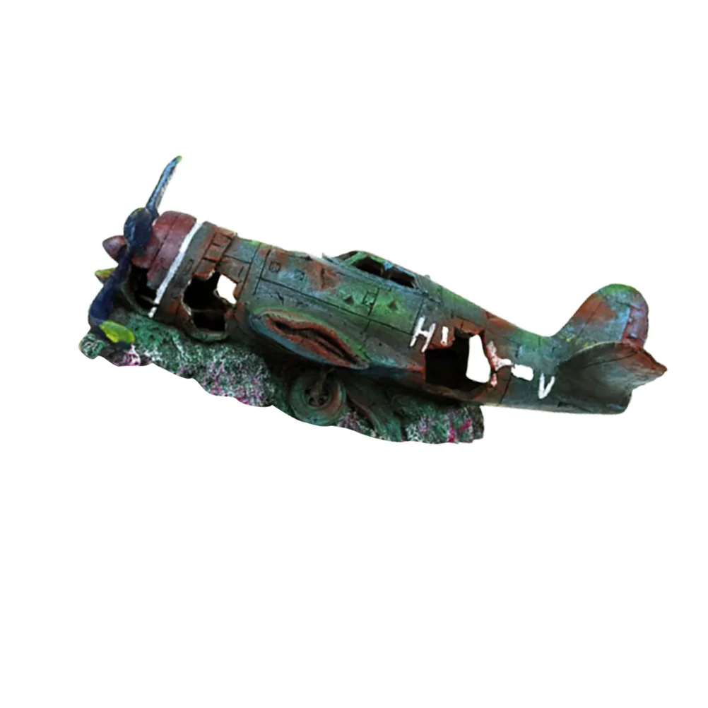 1 Pc Plane Wreckage Decor Resin Artificial Landscape Ornament Adornment Decoration for Fish Tank
1 Pc Plane Wreckage Decor Resin Artificial Landscape Ornament Adornment Decoration for Fish Tank
