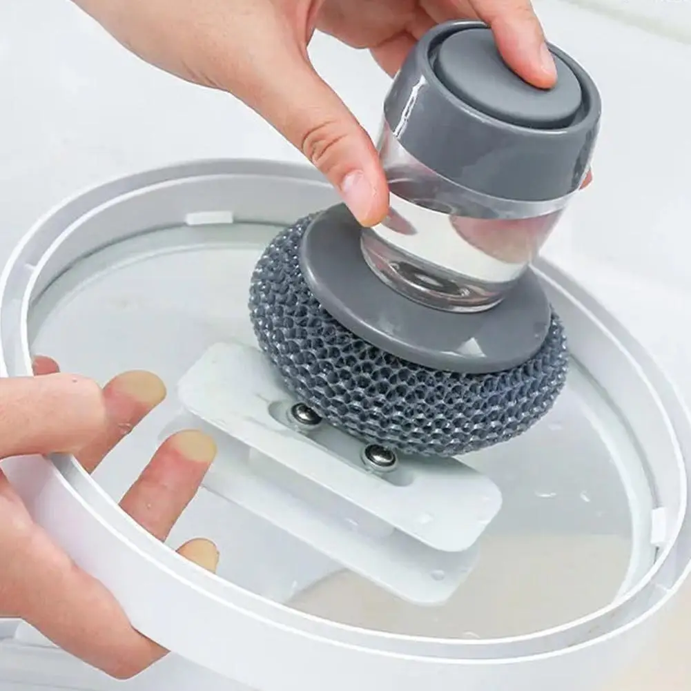 Kitchen Soap Dispensing Palm Brush Easy Use Scrubber Brush Tool Soap Tool Dispenser Holder Clean Cleaning Kitchen Wash L8W7
Kitchen Soap Dispensing Palm Brush Easy Use Scrubber Brush Tool Soap Tool Dispenser Holder Clean Cleaning Kitchen Wash L8W7