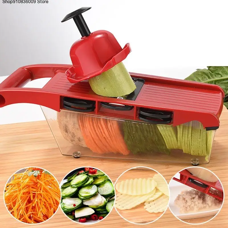 Mandoline Slicer Professional, Vegetable Slicer with 6 Interchangeable Stainless Steel Blades- Veggie Slicer Food Fruit Julienne 
Mandoline Slicer Professional, Vegetable Slicer with 6 Interchangeable Stainless Steel Blades- Veggie Slicer Food Fruit Julienne