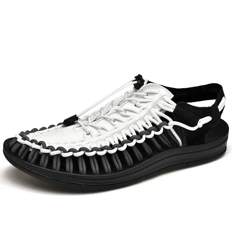 Fashion Brand Sandals Men Handmade Weave Hollow Shoes Outdoor Non-slip Beach Sandals Lightweight Breathable Men Sandals Big Size
Fashion Brand Sandals Men Handmade Weave Hollow Shoes Outdoor Non-slip Beach Sandals Lightweight Breathable Men Sandals Big Size