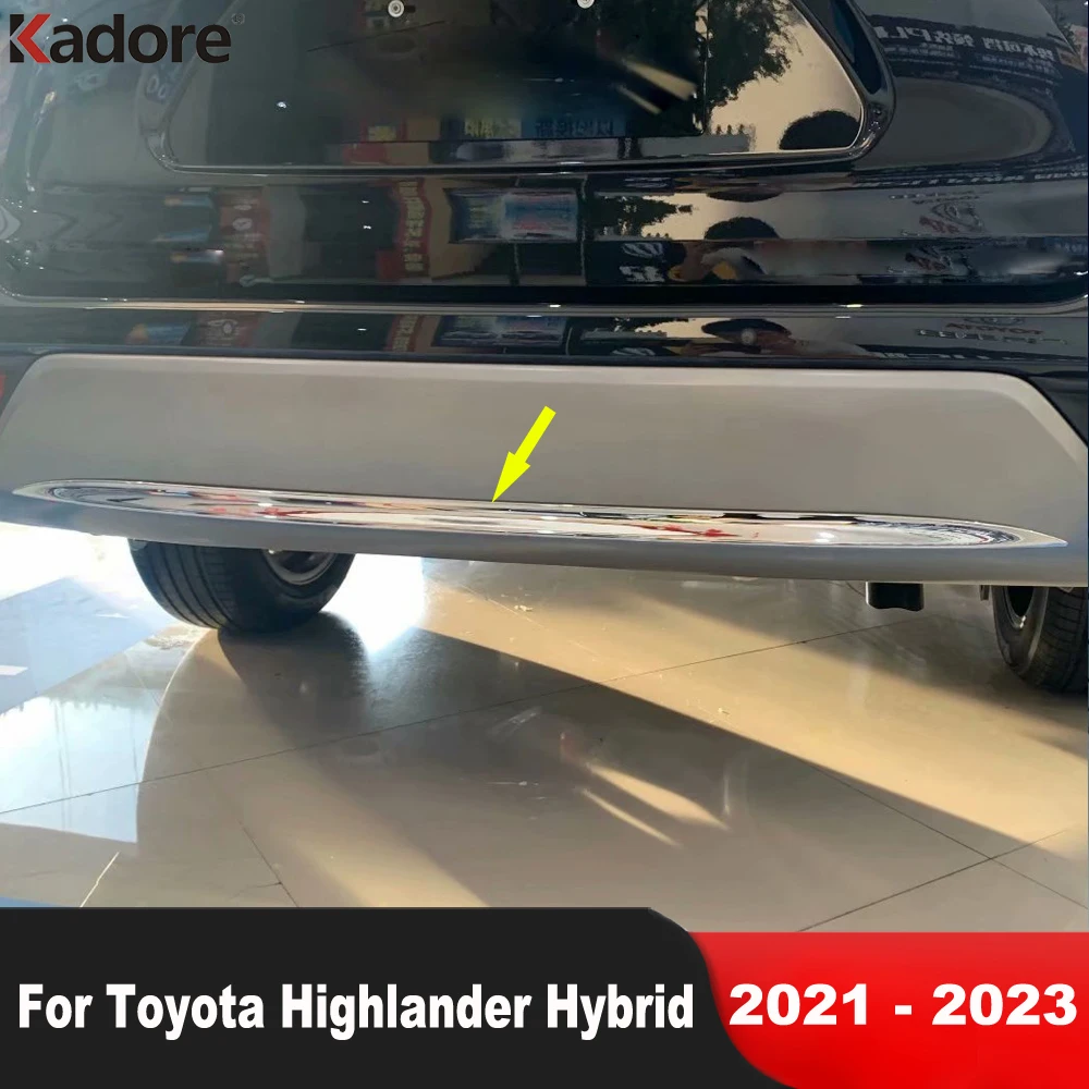 Накладка на задний бампер для Toyota Highlander Hybrid 2021 2022 2023 ABS, хромированная накладка на заднюю дверь бампера, молдинговая полоса, Стайлинг автомоб... 
Накладка на задний бампер для Toyota Highlander Hybrid 2021 2022 2023 ABS, хромированная накладка на заднюю дверь бампера, молдинговая полоса, Стайлинг автомоб...
