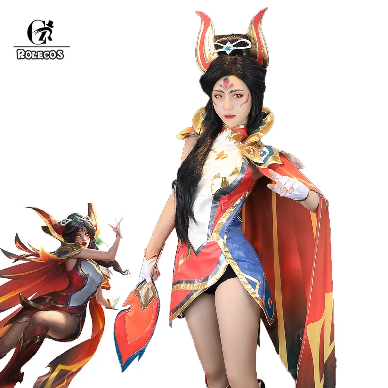 

NSPSTT Xayah Cosplay Costume Game LOL Brave Phoenix Xayah Outfit Fullsets Cosplay Women Dress Halloween Cloak with Headwear