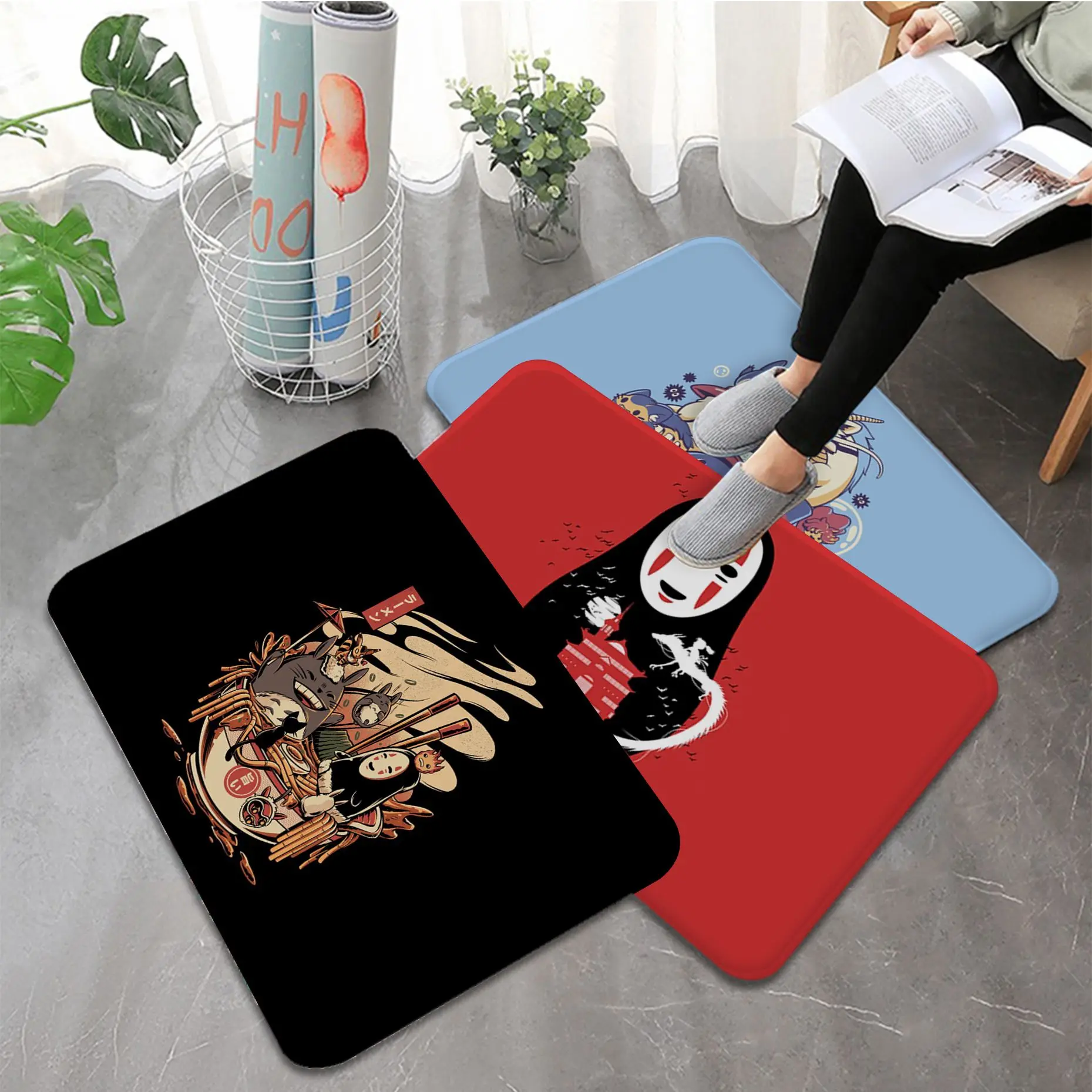 Studio Ghibli Totoro Kiki No Face Man Cheaper Anti-slip Modern Area Rugs Living Room Balcony Bathroom Printed Carpet Doormat
Studio Ghibli Totoro Kiki No Face Man Cheaper Anti-slip Modern Area Rugs Living Room Balcony Bathroom Printed Carpet Doormat