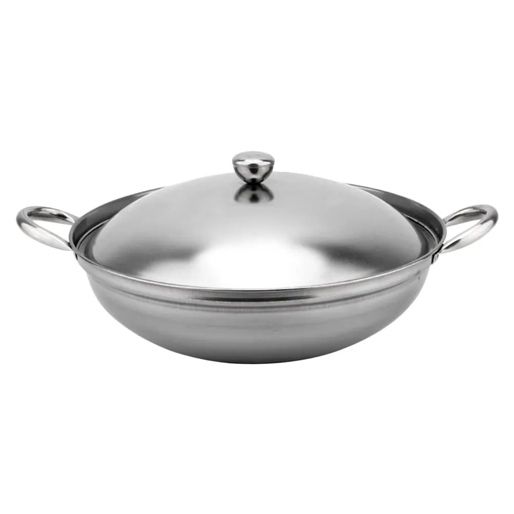 1Set Hot-pot Holder Stainless Steel Pot Double Handle Alcohol Pot Dry Pot with Lid Restaurant Hotel Commercial Household Fry Pot
1Set Hot-pot Holder Stainless Steel Pot Double Handle Alcohol Pot Dry Pot with Lid Restaurant Hotel Commercial Household Fry Pot