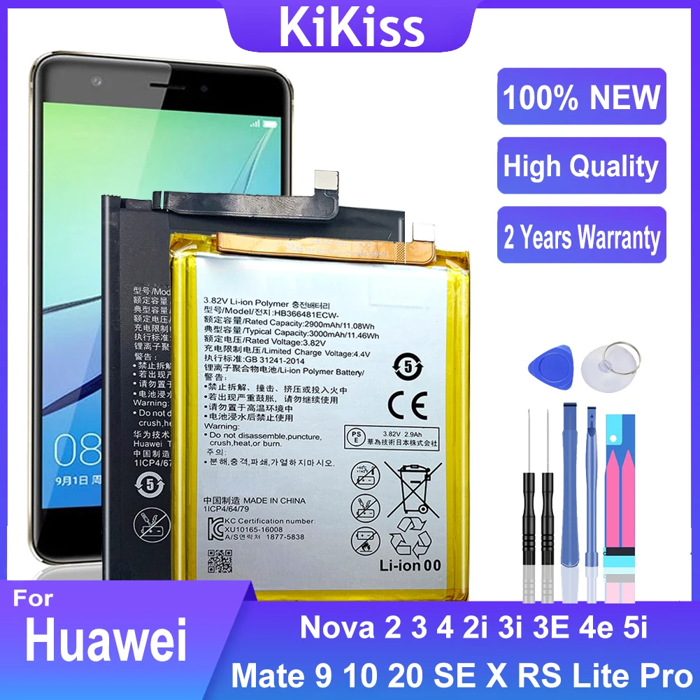 

Battery For Huawei P8 P9 P10 P20 P30 P40 Lite Plus Pro/Honor 8 9 5C 7C 7A/Nova 2 3 4 3E/G9/GT3/GR3 2017/Enjoy 6S 7S HB366481ECW