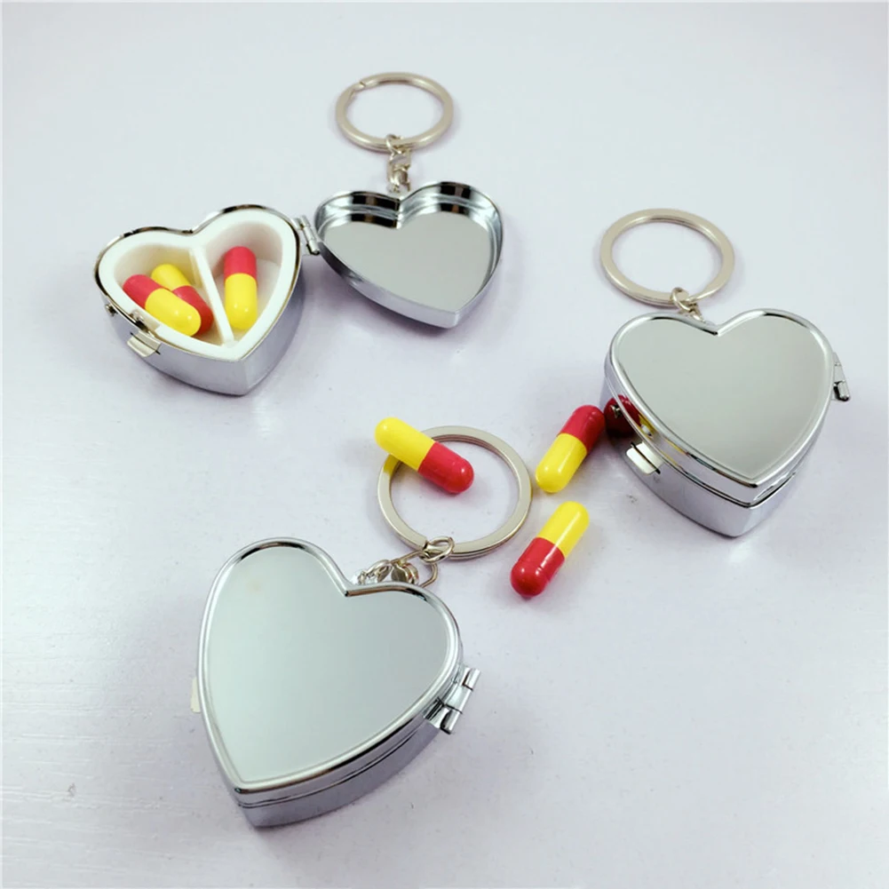 Personal Health Care Smooth Metal Heart Shape Heart Daily Pill Box Push Button Portable Cute Medicine Organizer
Personal Health Care Smooth Metal Heart Shape Heart Daily Pill Box Push Button Portable Cute Medicine Organizer