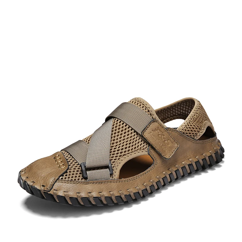 Men High Quality Breathable Sandals Summer New Fashion PU Leather Joined Mesh Cloth Sandal Male Hollow Comfy Trendy Leisure Shoe
Men High Quality Breathable Sandals Summer New Fashion PU Leather Joined Mesh Cloth Sandal Male Hollow Comfy Trendy Leisure Shoe
