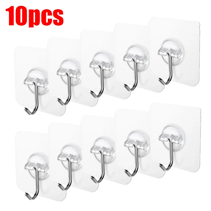 1/5/10PCS Self-adhesive Hooks Transparent Wall Hooks Hangers No Trace Hooks Suction Heavy Load Rack Kitchen Bathroom Accessories
1/5/10PCS Self-adhesive Hooks Transparent Wall Hooks Hangers No Trace Hooks Suction Heavy Load Rack Kitchen Bathroom Accessories