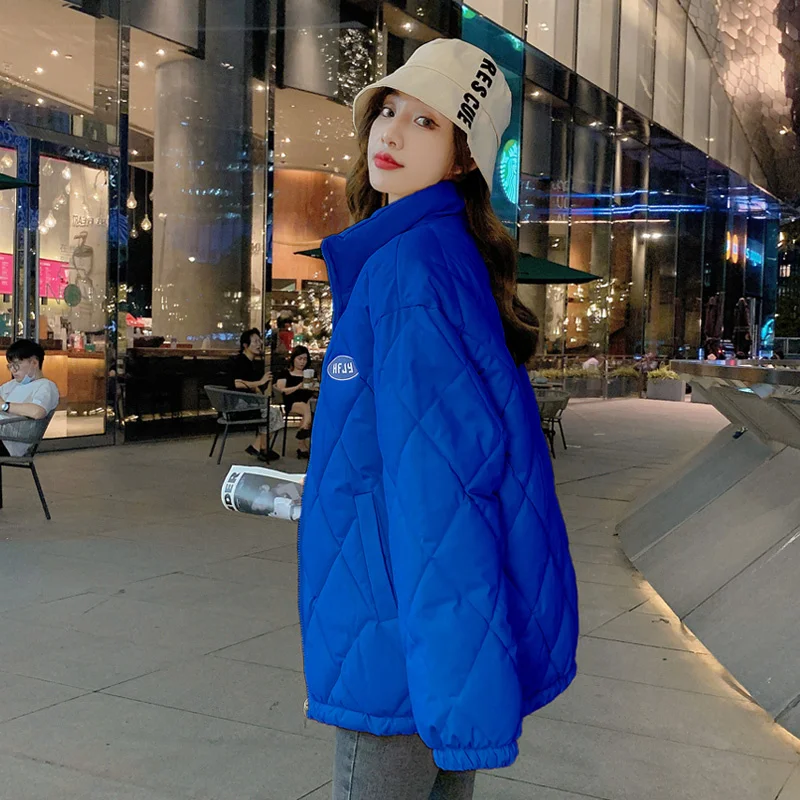 Thickened Blue Bread Short Down Cotton Coat Female Korean Version Loose Autumn Women's Winter Jacket Cotton Coat 2022 Woman New
Thickened Blue Bread Short Down Cotton Coat Female Korean Version Loose Autumn Women's Winter Jacket Cotton Coat 2022 Woman New