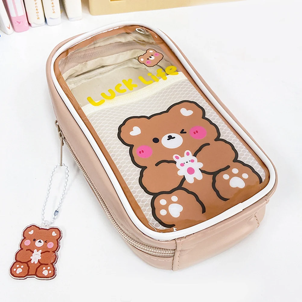 Кавайная пенал Сумочка, милые Мультяшные школьные принадлежности для учеников, прозрачные канцелярские принадлежности из ПВХ для колледжа...
Кавайная пенал Сумочка, милые Мультяшные школьные принадлежности для учеников, прозрачные канцелярские принадлежности из ПВХ для колледжа...