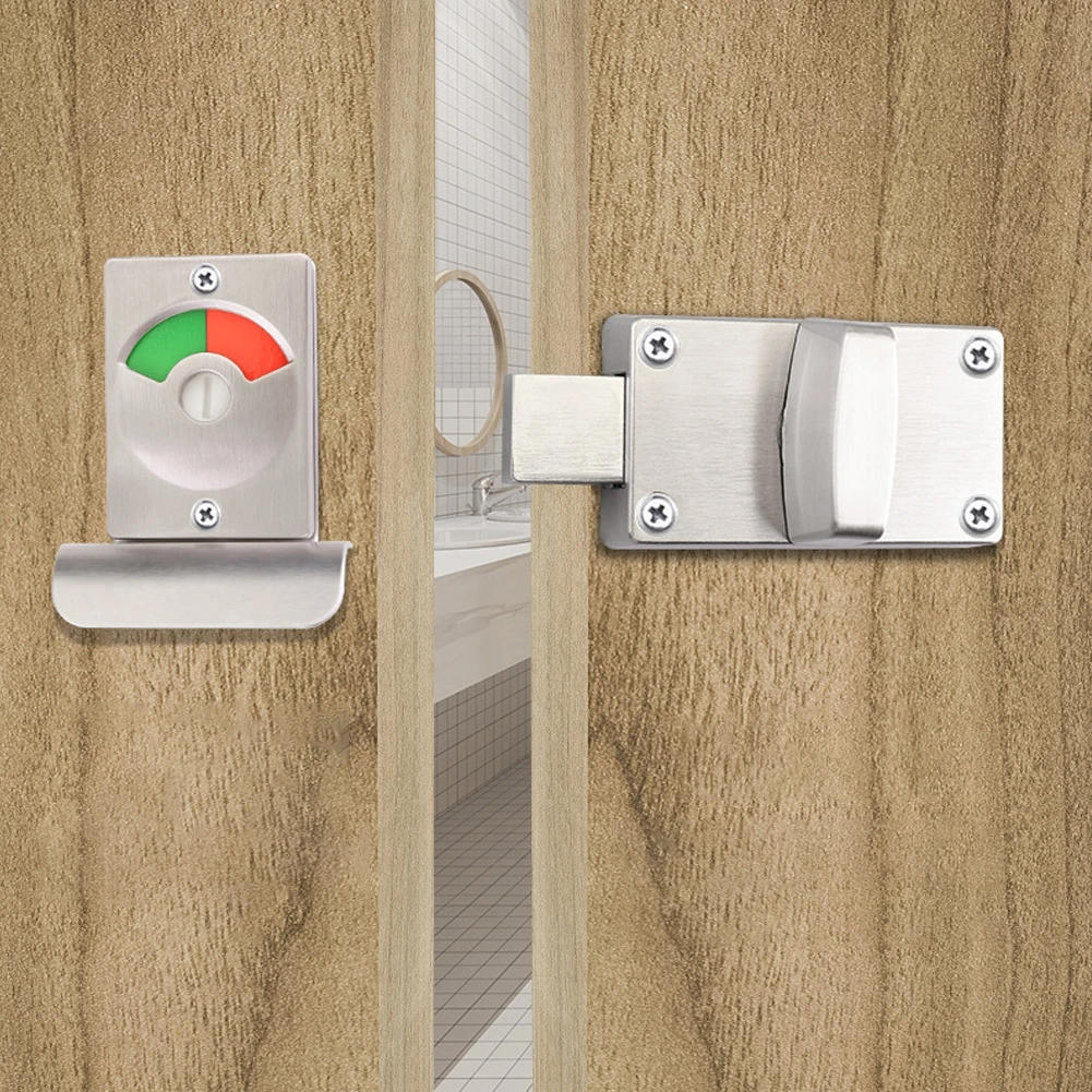 Aluminum Alloy Indicator Door Lock Partition Door Lock Bathroom With Red Green Indicator Lock Corrosion Resistant Door Hardware
Aluminum Alloy Indicator Door Lock Partition Door Lock Bathroom With Red Green Indicator Lock Corrosion Resistant Door Hardware