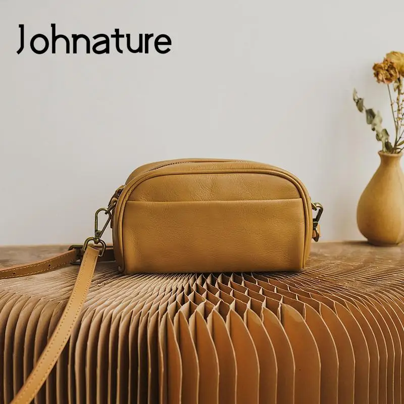 Johnature Versatile Retro Genuine Leather Women Bag 2022 New Simple Natural Soft Real Cowhide Small Shoulder & Crossbody Bags
Johnature Versatile Retro Genuine Leather Women Bag 2022 New Simple Natural Soft Real Cowhide Small Shoulder & Crossbody Bags