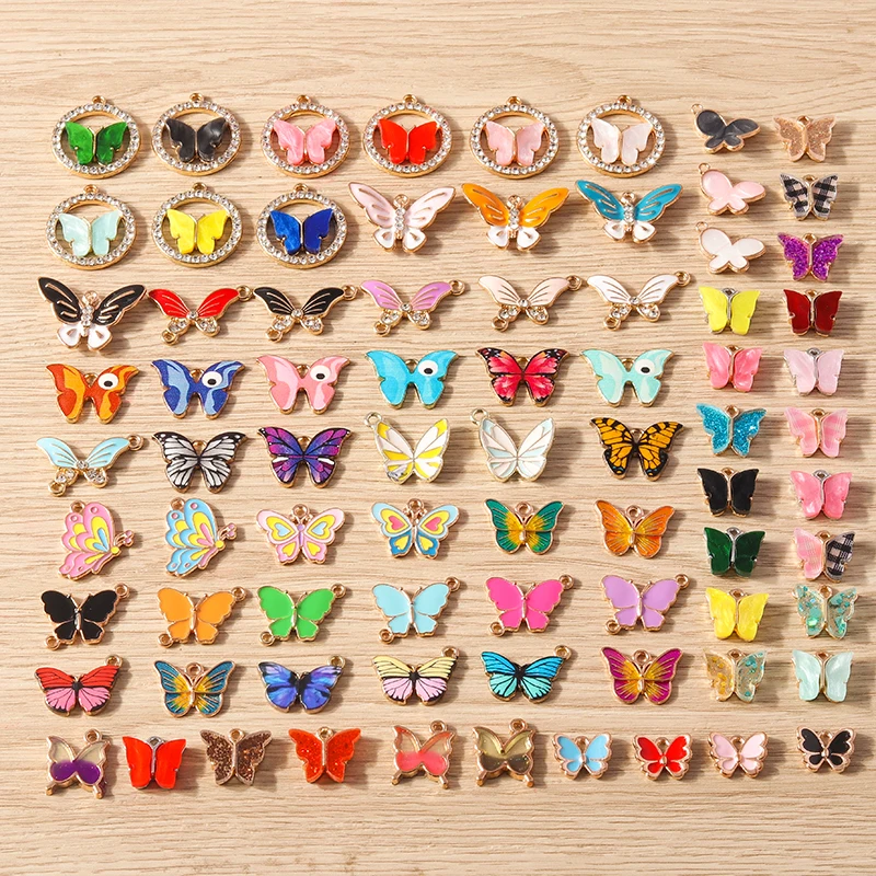 10pcs/lot Mix Cute Animal Charms Enamel Flying Butterfly Charms Pendants for Jewelry Making DIY Earrings Necklaces Crafts Gifts
10pcs/lot Mix Cute Animal Charms Enamel Flying Butterfly Charms Pendants for Jewelry Making DIY Earrings Necklaces Crafts Gifts