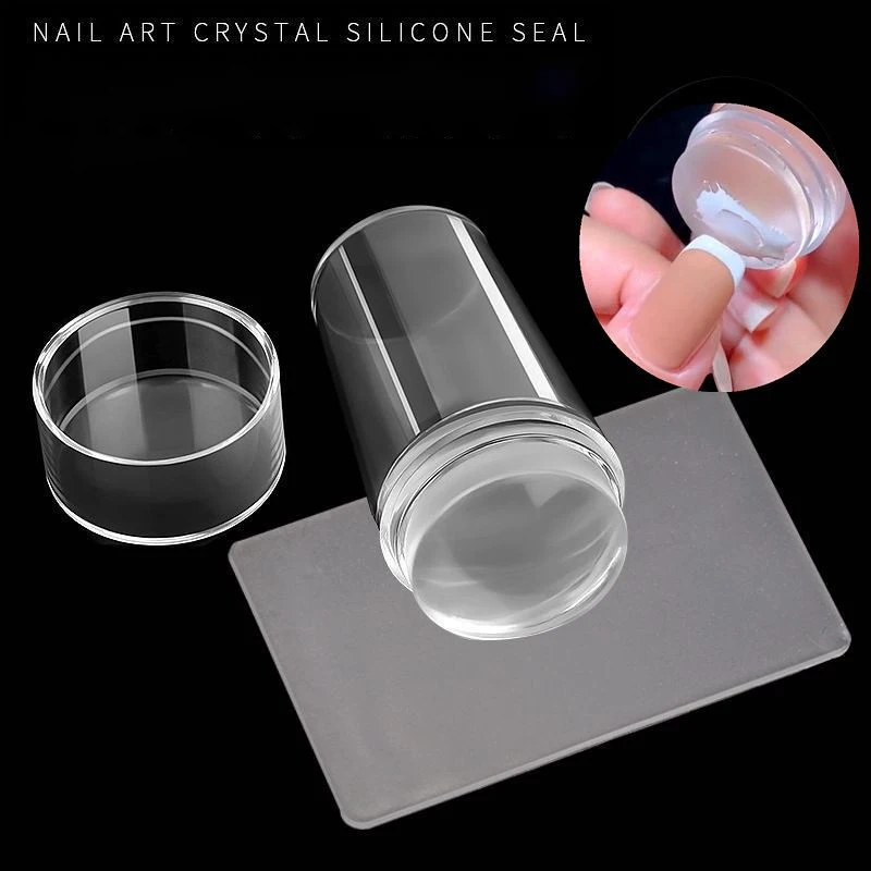 Transparent Nail Stamper Set With Scraper French Nail Art Stamping Print Silicone Plate Tool Kit All For Manicure Accessories
Transparent Nail Stamper Set With Scraper French Nail Art Stamping Print Silicone Plate Tool Kit All For Manicure Accessories