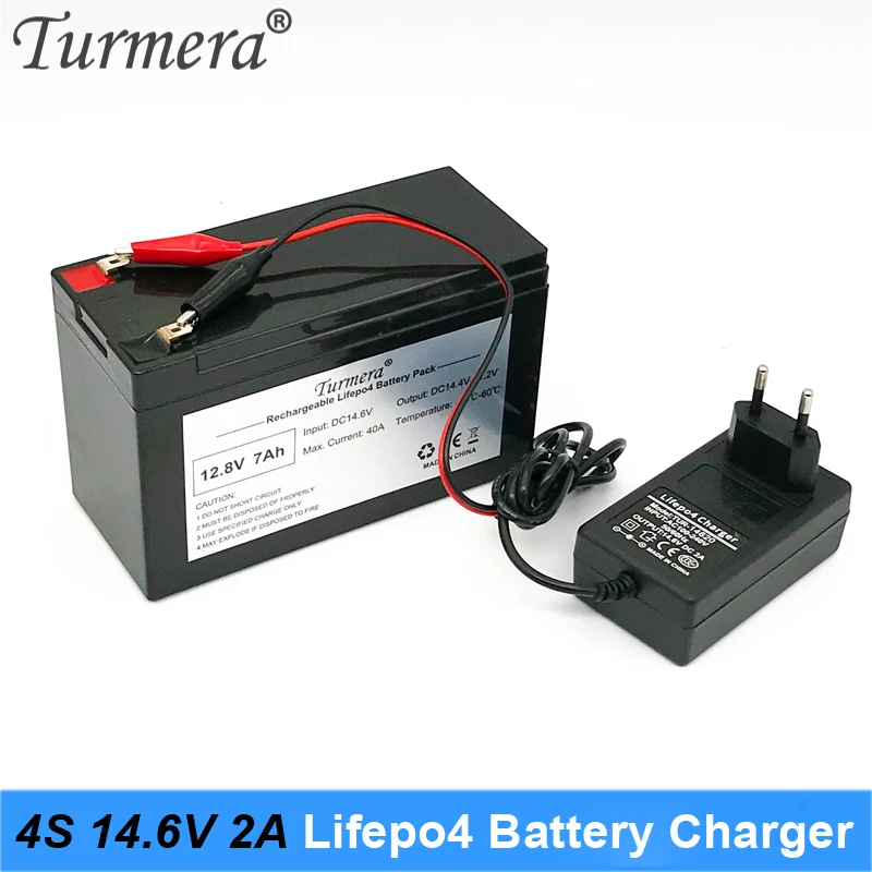 Turmera 4S 14.6V 2A Lifepo4 Battery Charger DC 5.5*2.1mm for 4Series 12V 12.8V 14.4V 18650 32650 32700 33140 Lifepo4 Battery Use 
Turmera 4S 14.6V 2A Lifepo4 Battery Charger DC 5.5*2.1mm for 4Series 12V 12.8V 14.4V 18650 32650 32700 33140 Lifepo4 Battery Use