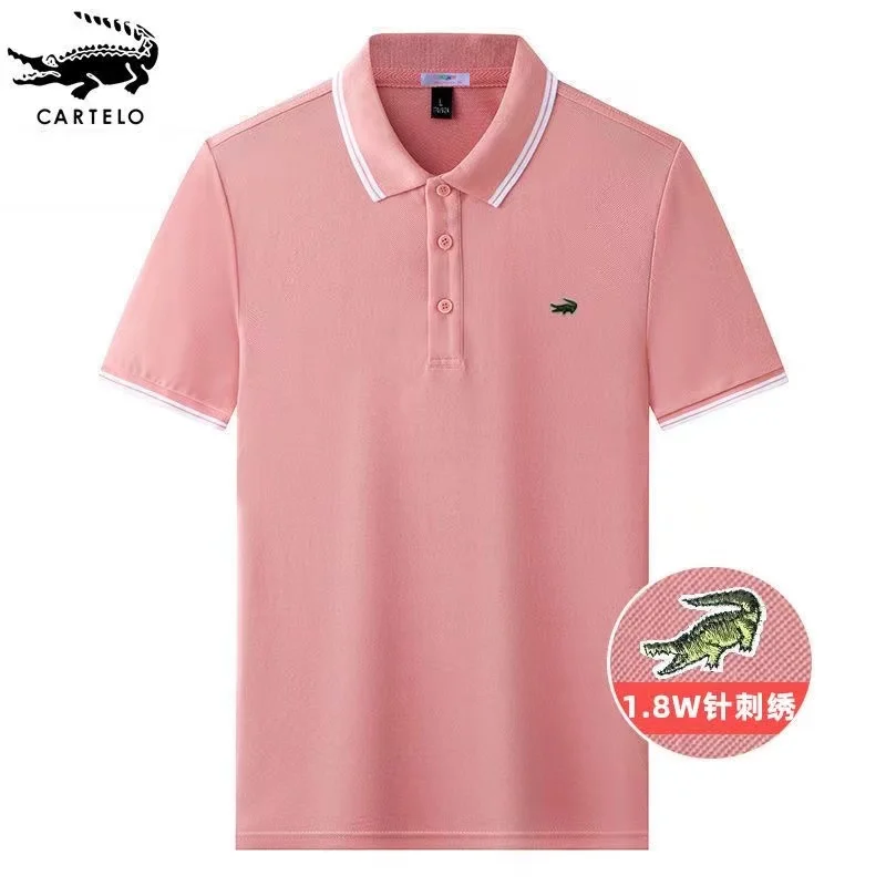 CARTELO New Summer Polo Shirt High Quality Men's Short Sleeve Polo Embroidered Cotton Breathable Business Casual T-shirt for Man
CARTELO New Summer Polo Shirt High Quality Men's Short Sleeve Polo Embroidered Cotton Breathable Business Casual T-shirt for Man