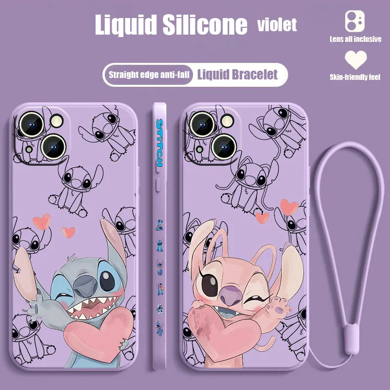 Disney Stitch Love Phone Case For Apple iPhone 14 13 12 mini 11 Pro 8 7 6S 6 Plus XR XS X Max Liquid Left Rope Cover
Disney Stitch Love Phone Case For Apple iPhone 14 13 12 mini 11 Pro 8 7 6S 6 Plus XR XS X Max Liquid Left Rope Cover