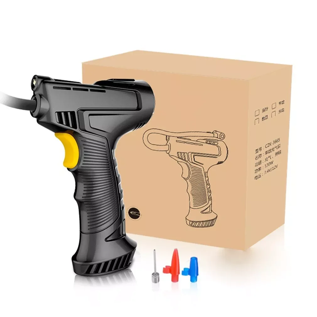 120W Rechargeable Air Compressor Cordless Inflatable Pump Portable Air Pump Car Tire Inflator Digital For Car Bicycle Balls 
120W Rechargeable Air Compressor Cordless Inflatable Pump Portable Air Pump Car Tire Inflator Digital For Car Bicycle Balls
