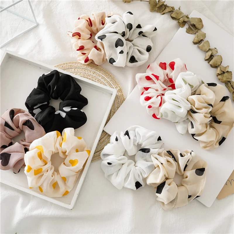 1Pc Women Hair Scrunchies For Women Print Chiffon Scrunchie Hair Rubber Bands Elastic Hair Ties Accessories Ponytail Holder
1Pc Women Hair Scrunchies For Women Print Chiffon Scrunchie Hair Rubber Bands Elastic Hair Ties Accessories Ponytail Holder