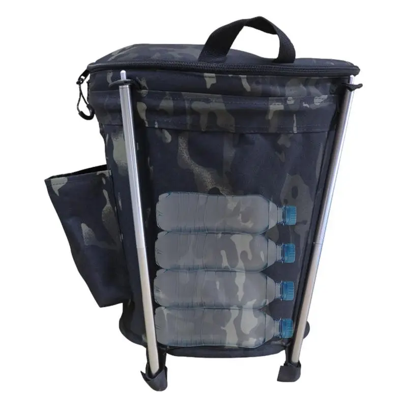 

Уличная сумка для газона и листьев, складная корзина для кемпинга, Портативная сумка для отходов во дворе с молнией 20 л, многоразовый складной контейнер