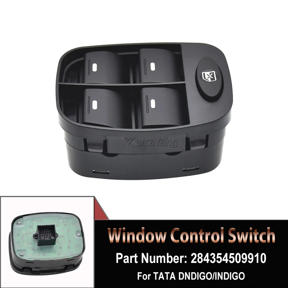 

For Tata Dndigo/Indigo Auto Electric Master Window Switch Lifter Console Button 284354509910 284354509906 Car Accessories