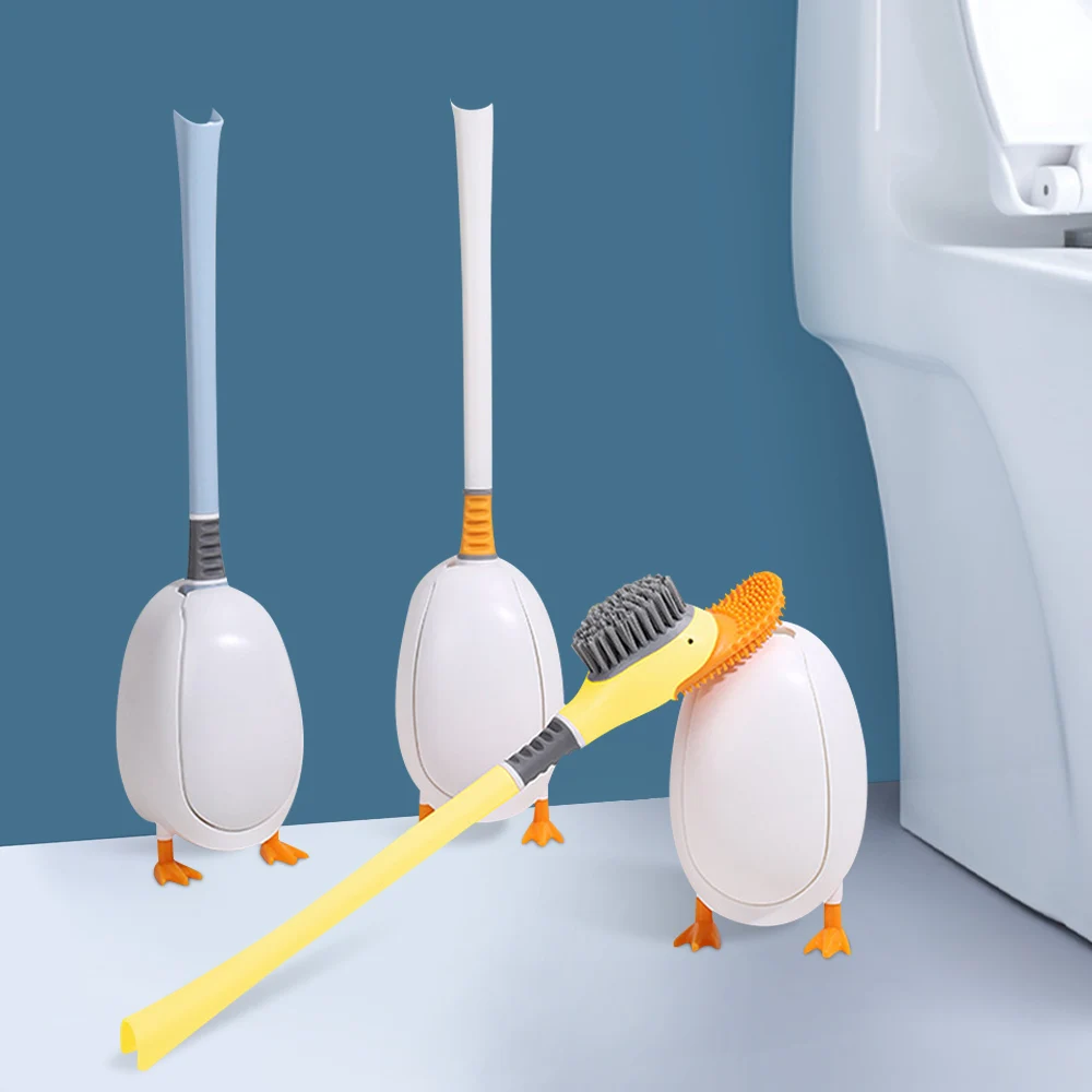 Toilet Brush With Base Creative Duck Shape Silicone Soft Bristles Brush With Holder Set Bathroom Cleaning Tools Home Supplies
Toilet Brush With Base Creative Duck Shape Silicone Soft Bristles Brush With Holder Set Bathroom Cleaning Tools Home Supplies