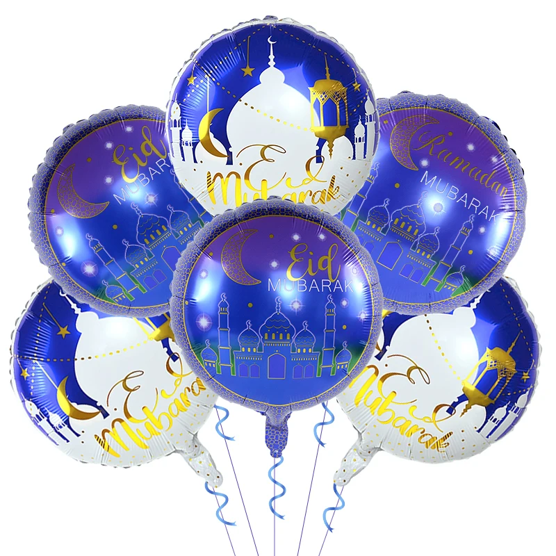 EID Mubarak Balloon 5Pcs 18inch Round Air Foil Balloon Kids Eid Party Decorations Muslim Ramadan Kareem Helium Inflatable Globos
EID Mubarak Balloon 5Pcs 18inch Round Air Foil Balloon Kids Eid Party Decorations Muslim Ramadan Kareem Helium Inflatable Globos