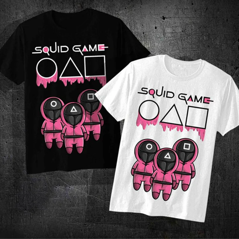 Squid Game Korean Teleplay T-shirt Women Kawaii Cartoon Summer Tops Unisex Harajuku Fashion Korean Style Streetwear Tee Ulzzang
Squid Game Korean Teleplay T-shirt Women Kawaii Cartoon Summer Tops Unisex Harajuku Fashion Korean Style Streetwear Tee Ulzzang