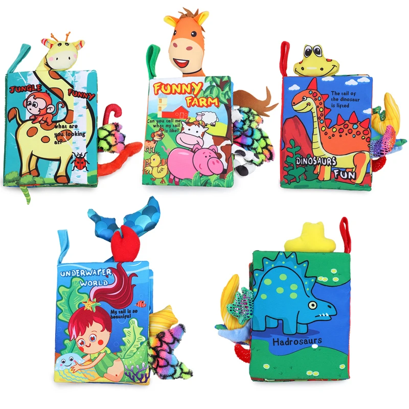 Baby Cloth Book Montessori Toy Educational Baby Book 0 12 Months Sensory Book 3D Animal Early Learning Tearing Tails Cloth Books
Baby Cloth Book Montessori Toy Educational Baby Book 0 12 Months Sensory Book 3D Animal Early Learning Tearing Tails Cloth Books