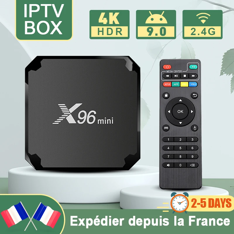 

X96MINI Smart Tv Iptv Box Android 9.0 2022 4K Amlogic S905W H.265 X96MINI 2GB Ram 16GB Rom Best Set Top Iptv Box France Shipping