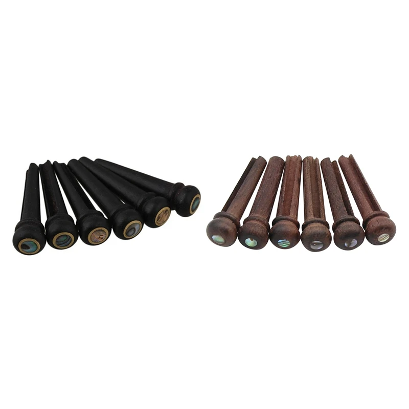 Quality 6Pcs Black Ebony Shell Guitar Bridge Bone Pins Set & 6Pcs Wood Guitar Pins Rosewood Strings Pegs Slotted Endpin
Quality 6Pcs Black Ebony Shell Guitar Bridge Bone Pins Set & 6Pcs Wood Guitar Pins Rosewood Strings Pegs Slotted Endpin