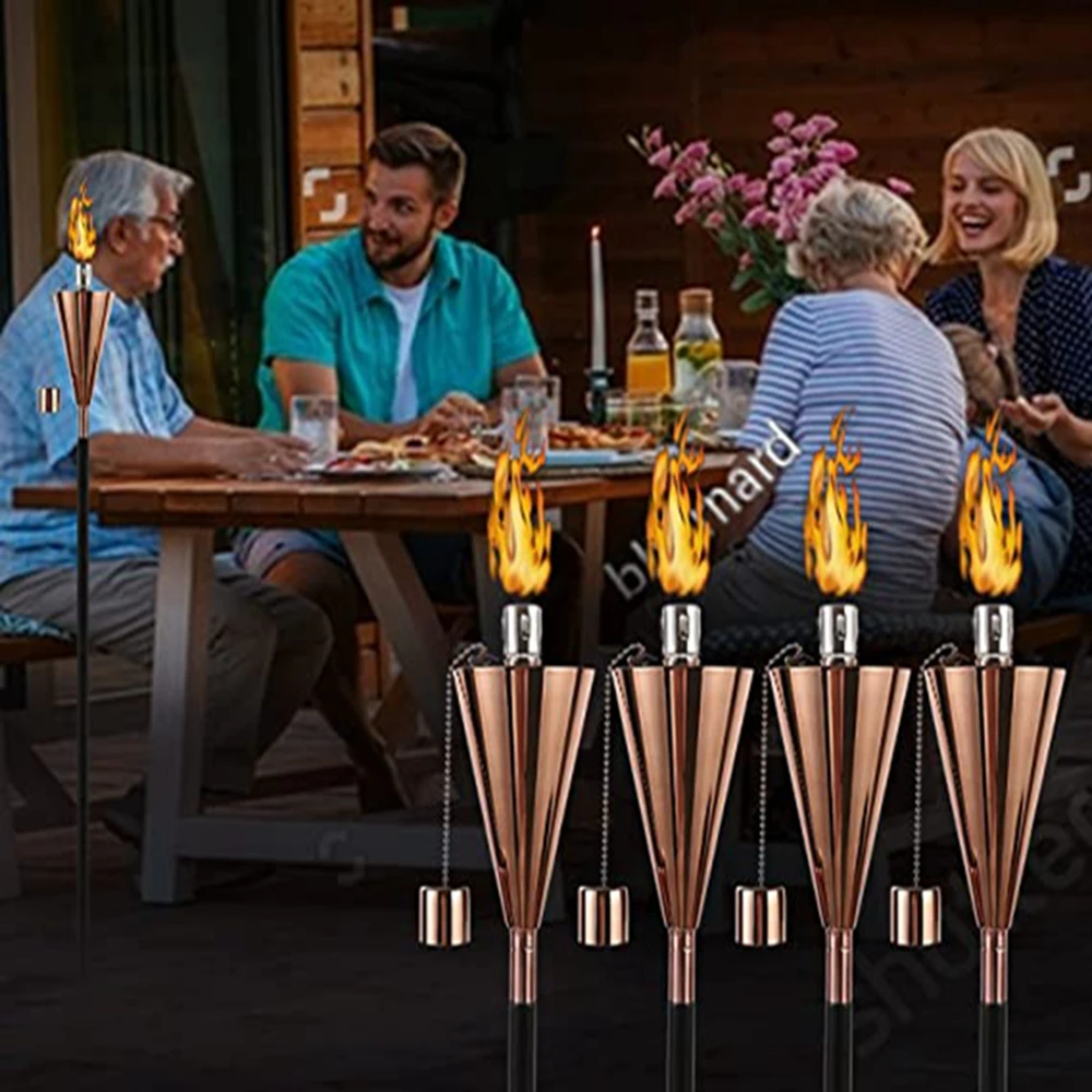 4PC Party Kerosene Flame Lamp Outdoor Stainless Safe Flickering Flame Torches Lawn Lamp For Yard Garden Lawn Backyard Decoration
4PC Party Kerosene Flame Lamp Outdoor Stainless Safe Flickering Flame Torches Lawn Lamp For Yard Garden Lawn Backyard Decoration