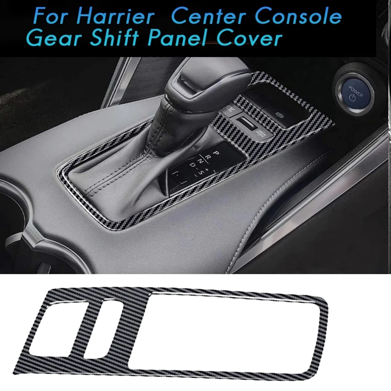 RHD Carbon Fiber Car Center Console Gear Shift Panel Cover Trim Frame for Toyota Harrier Venza 2020 2021 
RHD Carbon Fiber Car Center Console Gear Shift Panel Cover Trim Frame for Toyota Harrier Venza 2020 2021