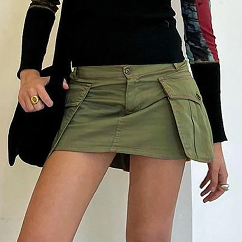 2022 Spring And Summer Women's Clothing Europe And America Ins Wind Street Pocket Ultra Short Low Waist Slim Skirt
2022 Spring And Summer Women's Clothing Europe And America Ins Wind Street Pocket Ultra Short Low Waist Slim Skirt