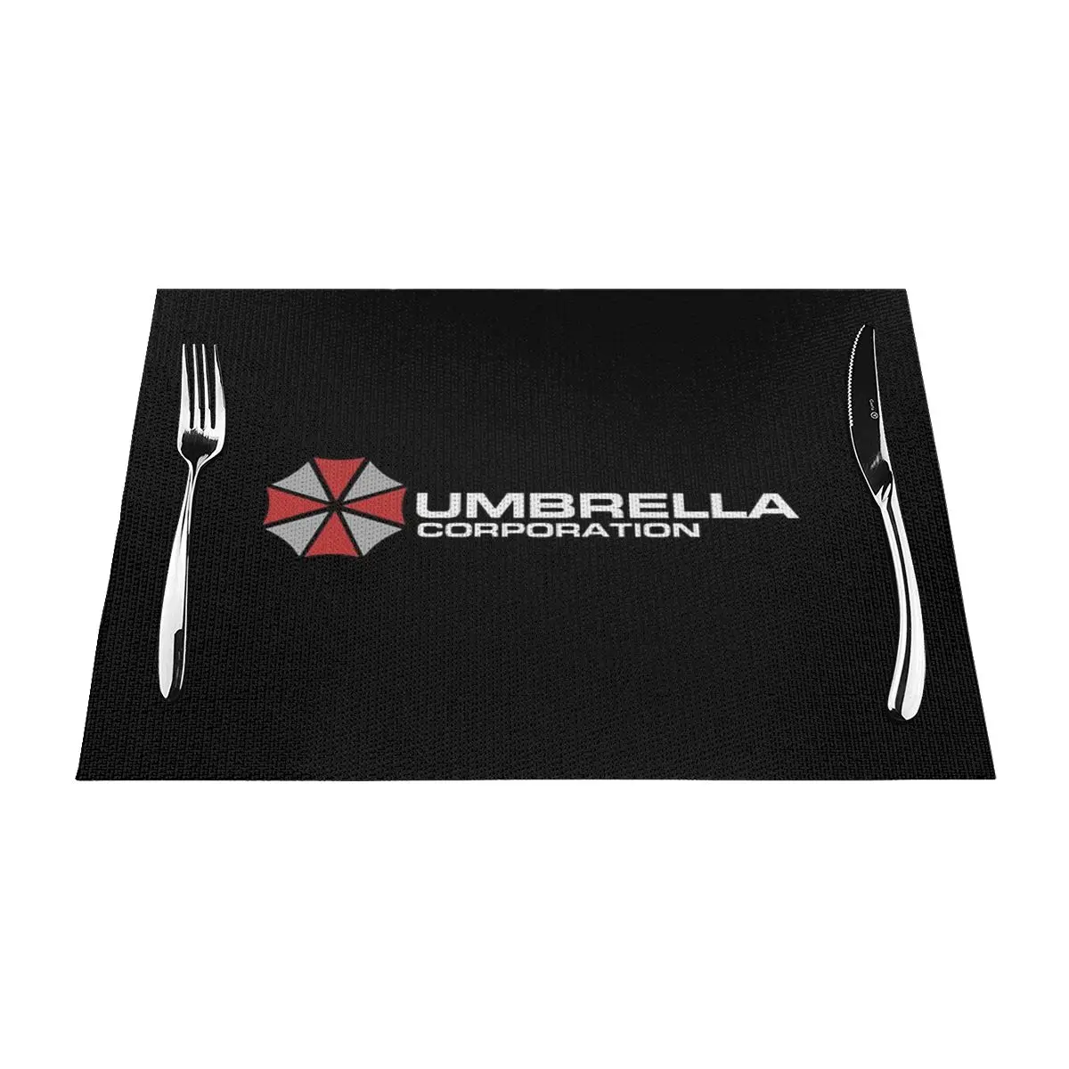 Современная черная подстилка Umbrella Corporation, Современная подстилка для ежедневного повседневного украшения кухни