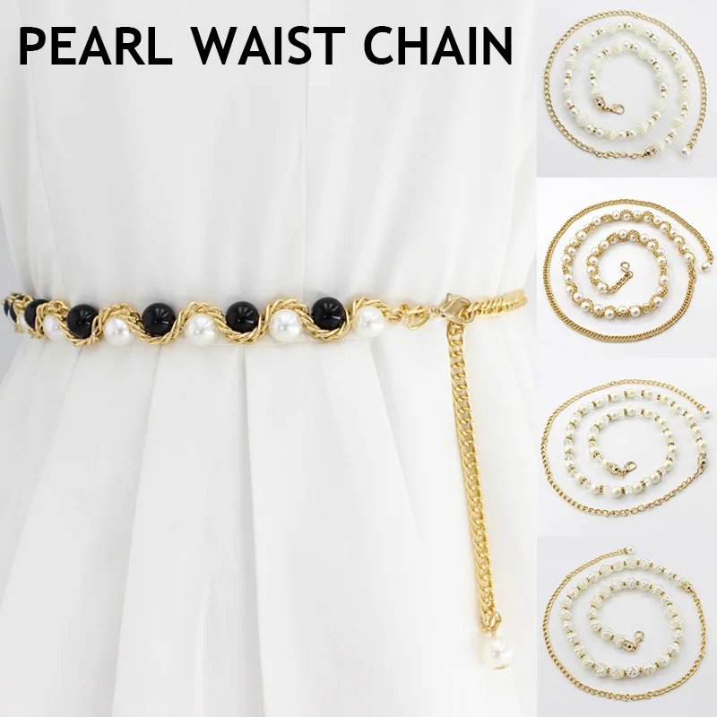 Fashion Imitation Pearl Rose Flower Belt Elegant Women Pearl Waist Belt Metal Thin Waist Chain All-Match Decorative Waistband
Fashion Imitation Pearl Rose Flower Belt Elegant Women Pearl Waist Belt Metal Thin Waist Chain All-Match Decorative Waistband