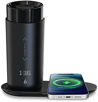 Control Heated Coffee Mug Smart Self Heating Travel Coffee Mug 12 Oz App Controlled Warmer Mug 5 Hour LED Display Keep Coffee Ho
Control Heated Coffee Mug Smart Self Heating Travel Coffee Mug 12 Oz App Controlled Warmer Mug 5 Hour LED Display Keep Coffee Ho