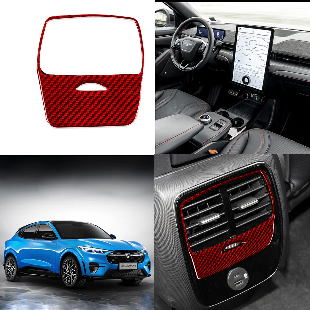 Red Real carbon fiber ar Rear air outlet decoration the interior Sticker Car accessories decoration Fit For Mustang Mach E 2021
Red Real carbon fiber ar Rear air outlet decoration the interior Sticker Car accessories decoration Fit For Mustang Mach E 2021