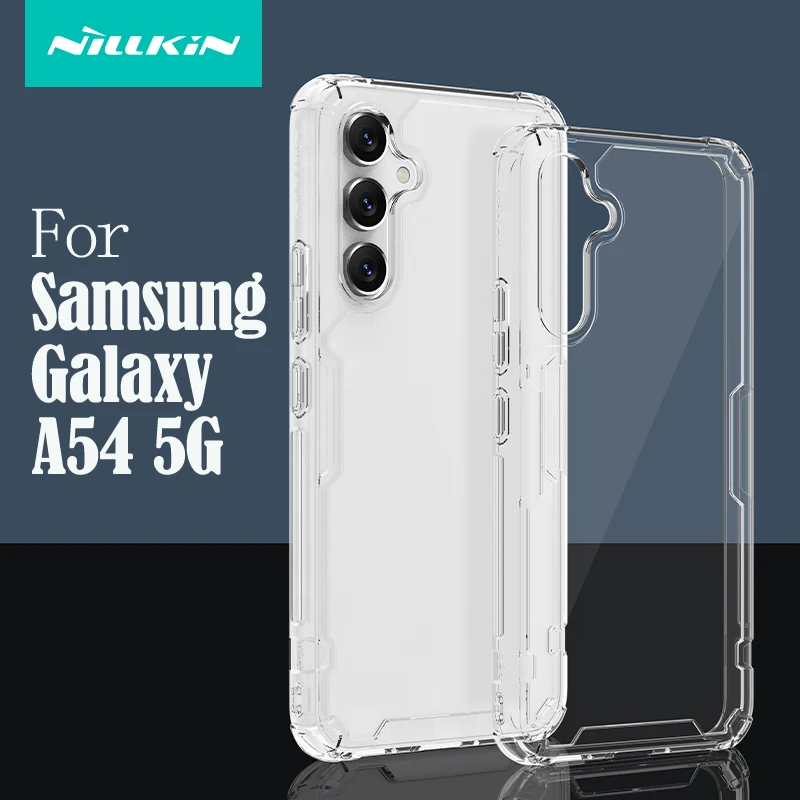 Чехол Nillkin прозрачный для Samsung Galaxy A54, задняя крышка из ТПУ для Samsung A54
Чехол Nillkin прозрачный для Samsung Galaxy A54, задняя крышка из ТПУ для Samsung A54