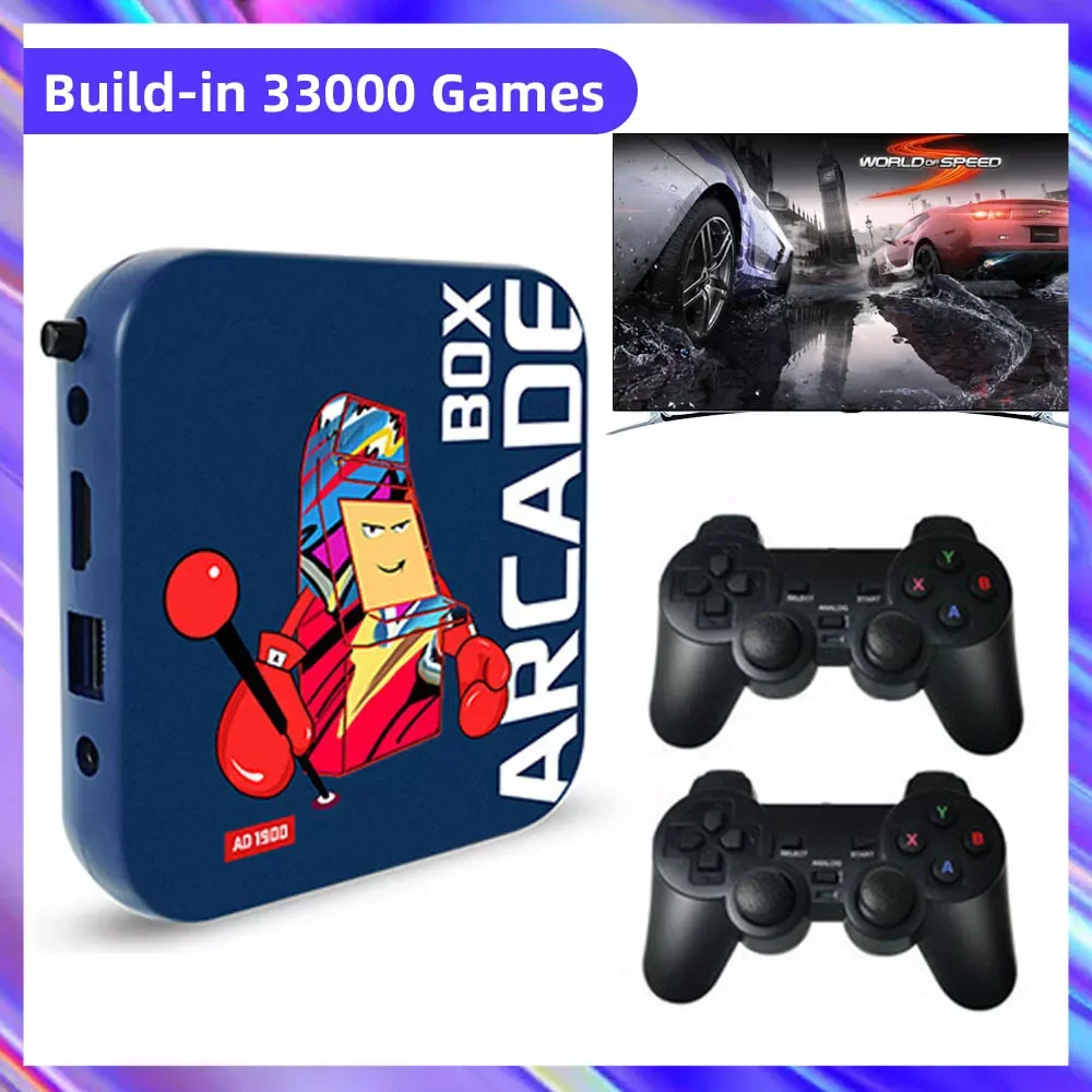 NEW2023 Retro Game Console Mini Video Gaming Super Console Built-in 33000 Games 64GB 4K Display on TV Projector Monitor Arcade
NEW2023 Retro Game Console Mini Video Gaming Super Console Built-in 33000 Games 64GB 4K Display on TV Projector Monitor Arcade