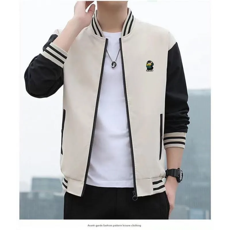 Embroidery logo 2023 new men's jacket casual standing neck baseball jacket men's autumn high-quality loose cardigan jacket
Embroidery logo 2023 new men's jacket casual standing neck baseball jacket men's autumn high-quality loose cardigan jacket