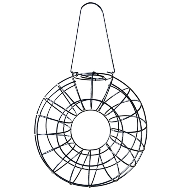 Birds Dispenser with Roof for Wild Canaries- Finches Suet Basket Outdoor Hanging Dispenser For Wild Birds 090C 
Birds Dispenser with Roof for Wild Canaries- Finches Suet Basket Outdoor Hanging Dispenser For Wild Birds 090C